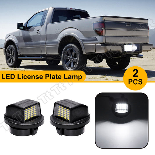 LED License Plate Light Rear Bumper Label Assembly Light for F150 F250 F350 2x- v