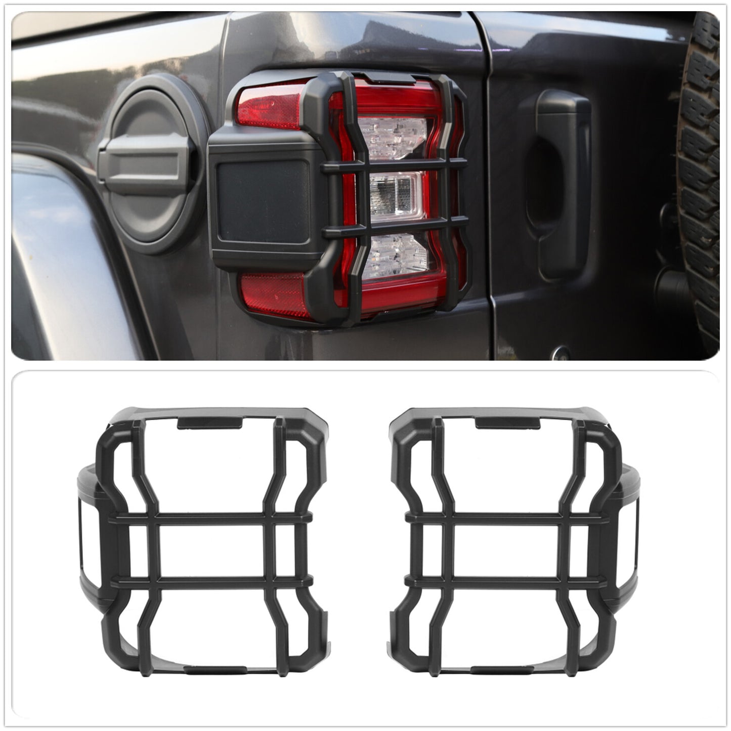 Tail Light Guards Cover Protector For 2018-2024 for Jeep for Wrangler JL JLU Sports Q