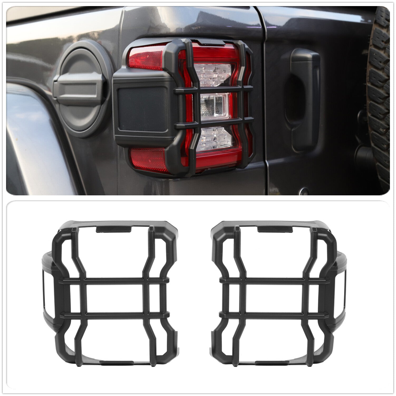 Tail Light Guards Cover Protector For 2018-2024 for Jeep for Wrangler JL JLU Sports Q