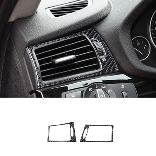 2Pcs Carbon Fiber Gear Shift Panel Decorative Cover Trim Type A for Chrysler 300 v