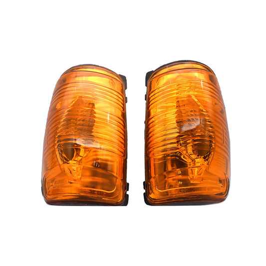 Yellow left and right side mirror turn signals apply to Transit 150-250 models. n