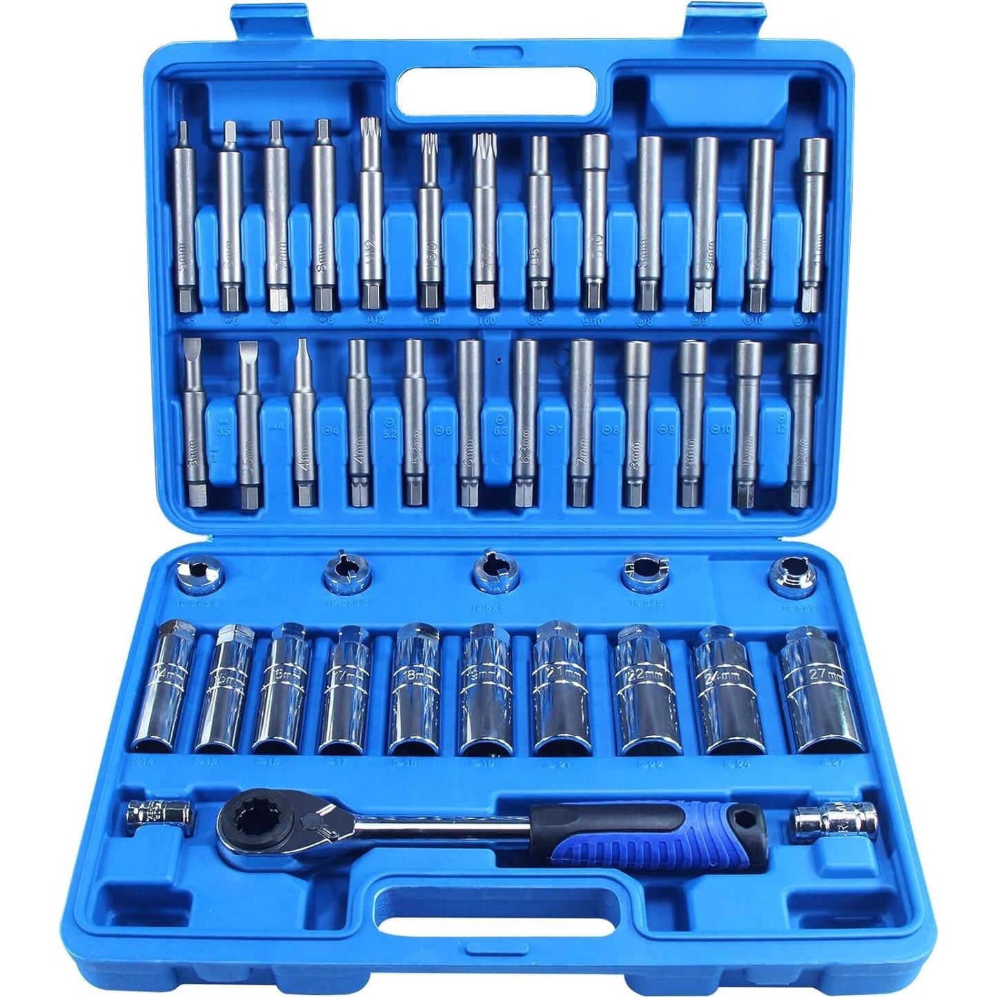 43-piece Steering Wheel Hub Suspension Shock Absorber Strut Nut Removal Tool Socket Set