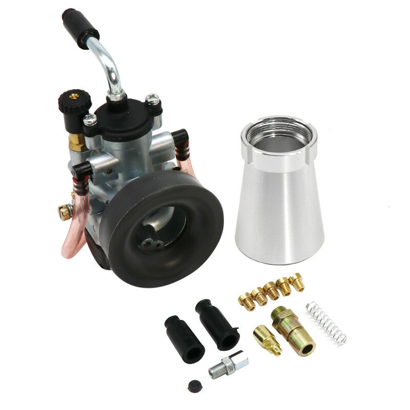 19mm PHBG Motorcycle Carburetor 2-Stroke Carbide with Air Filter Speed Stack Q