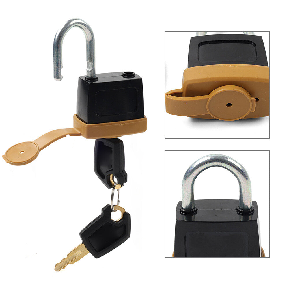 5P8500 CAT Padlock & 2 Keys Caterpillar 2462641 Fuel Cap With Cover 7X7700 Q