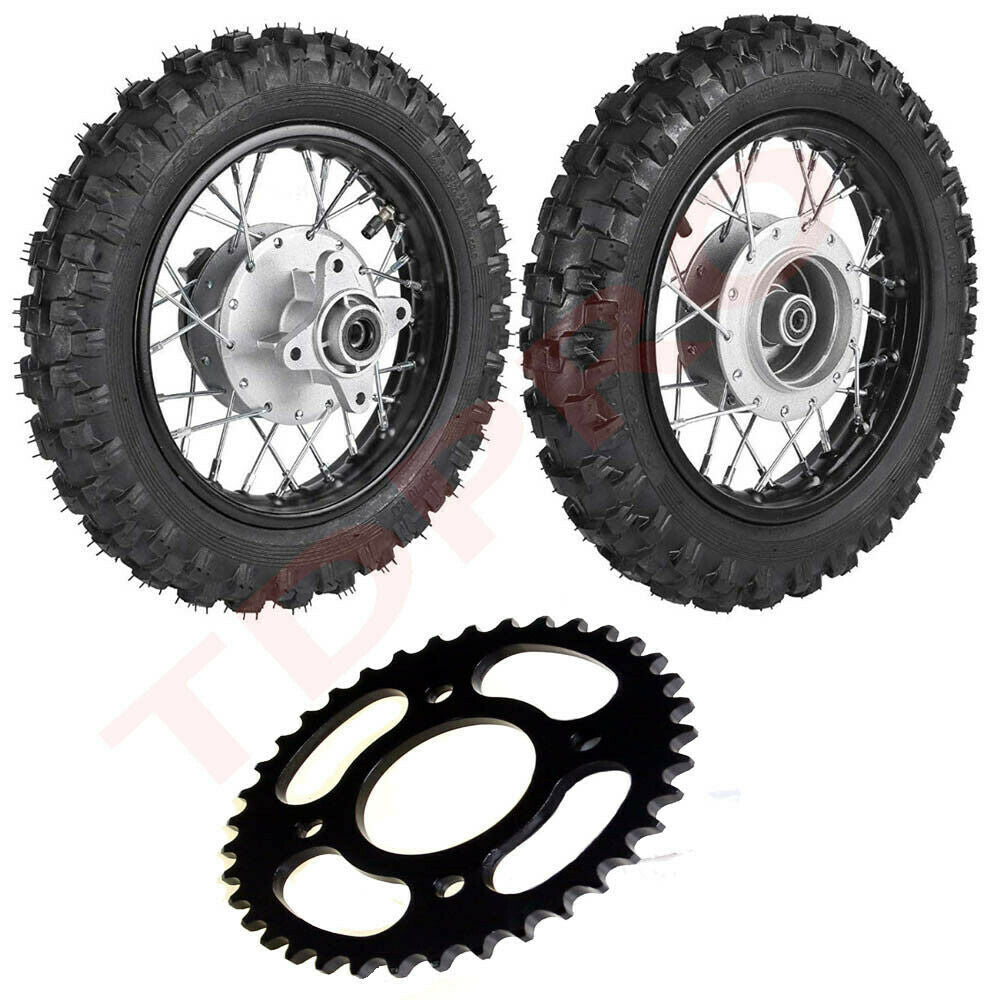 2.50 - 10 Front and rear wheel tire rim sprockets suitable for Honda CRF50 XR50 for Yamaha TTR50