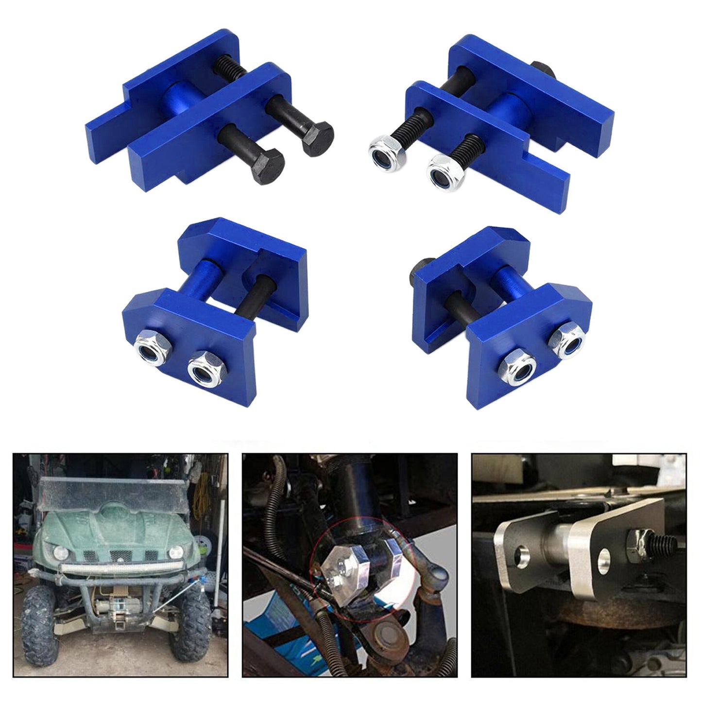 2 Blue Full Lift Kit Fits for Yamaha Rhino 450 660 700 2004-2009 Sport or SE