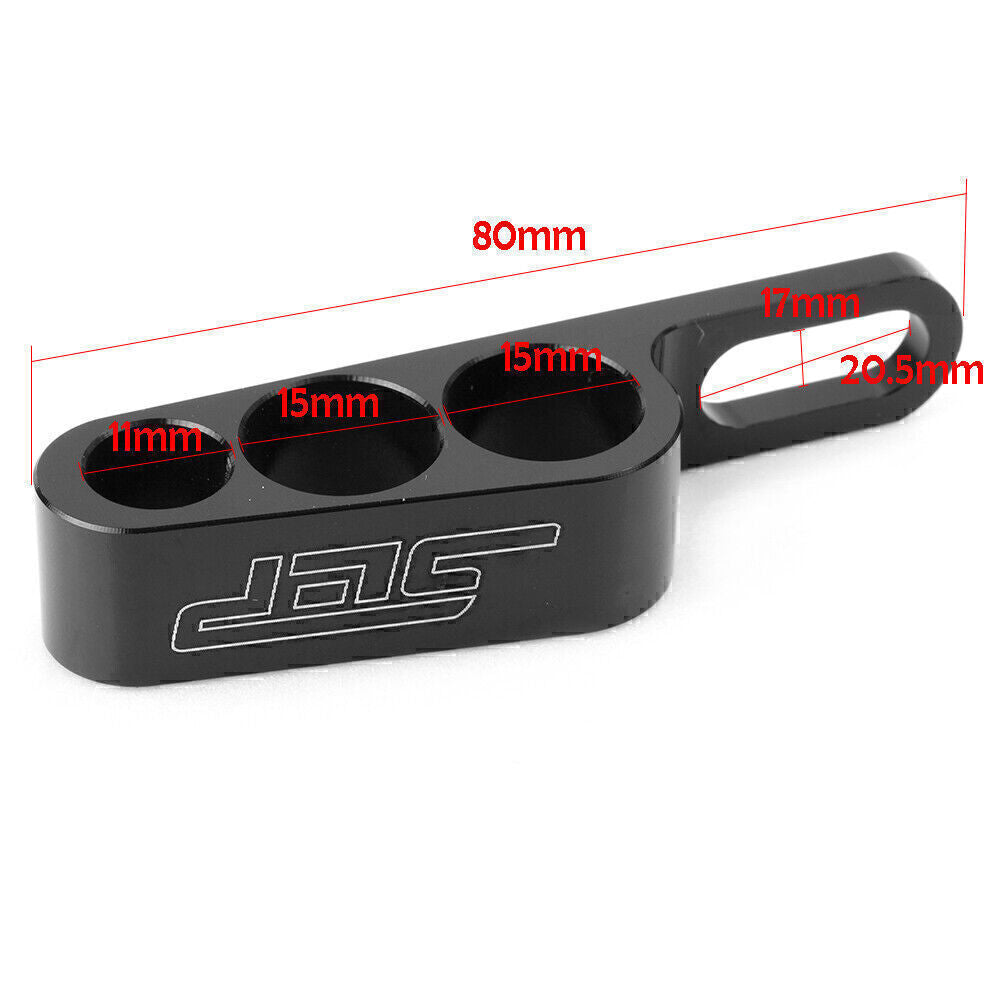 6mm Universal Three Pipes Bracket Stent Waste Oil Tube Fixed Motorcycle