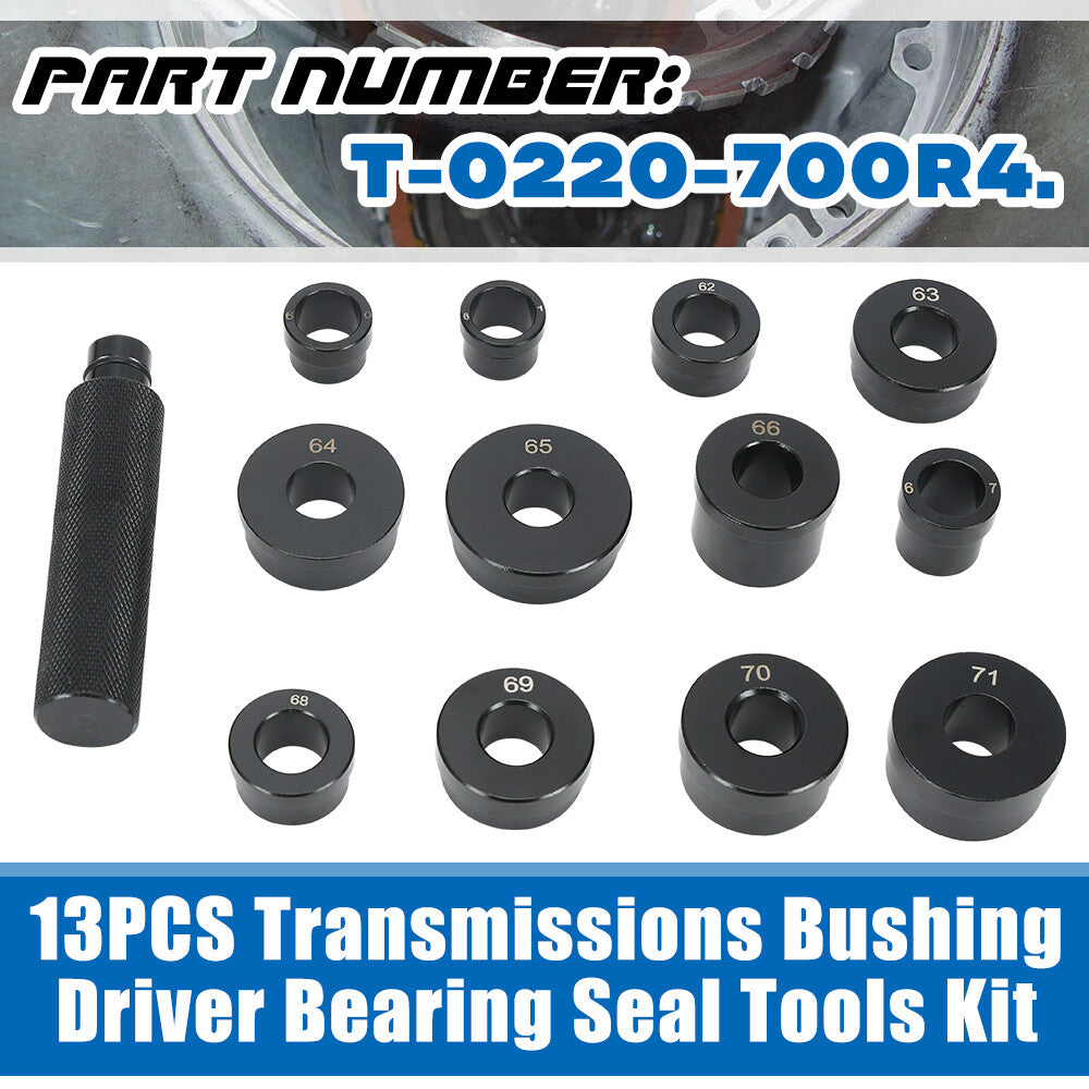 T-0220-700R4 13PCS Bushing Driver Tools Kit For GM 700R4 700-R4 4L60 4L60E 4L65E