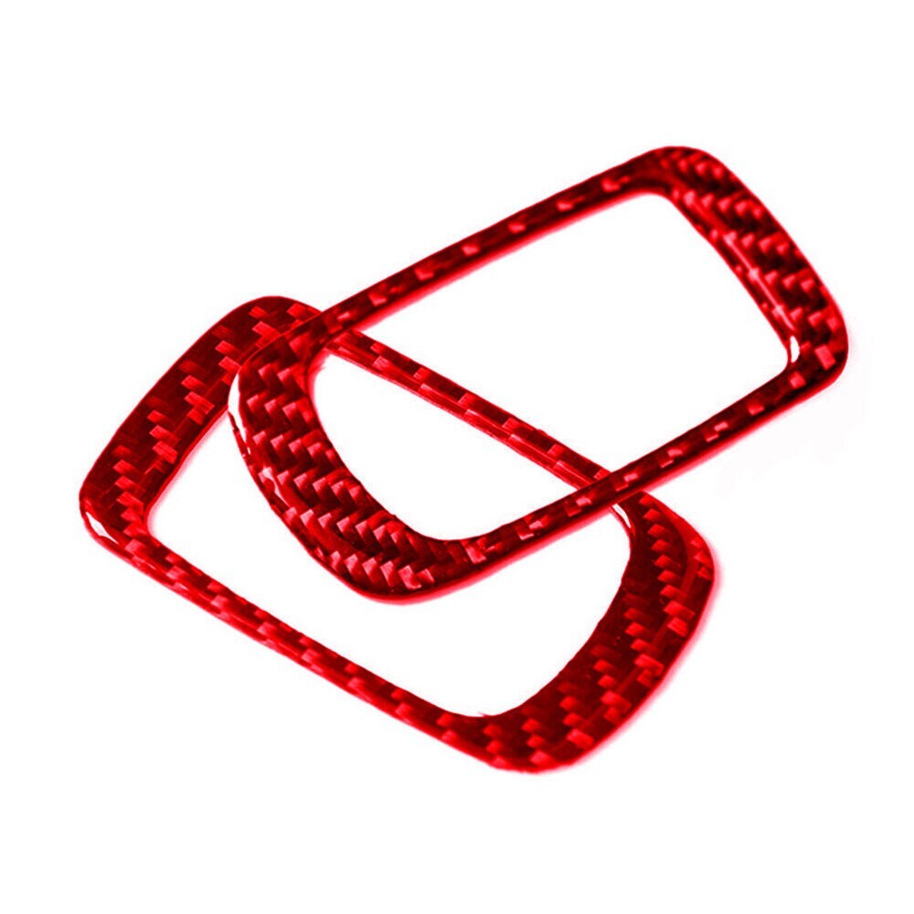 2Red Carbon Fiber Rear Window Switch Panel Cover Trim for Cayenne 03-10 n