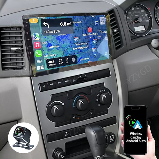 for Jeep for Grand Cherokee 2005-2011 Stereo Apple Carplay Car Radio Screen GPS Navi