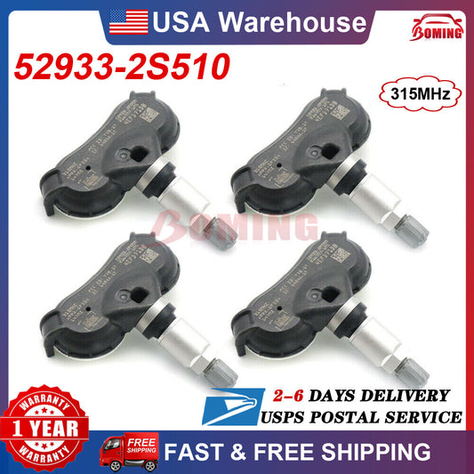 4x NEW TIRE PRESSURE SENSOR TPMS Fit for Hyundai for Tucson for Kia Sportage 52933-2S510