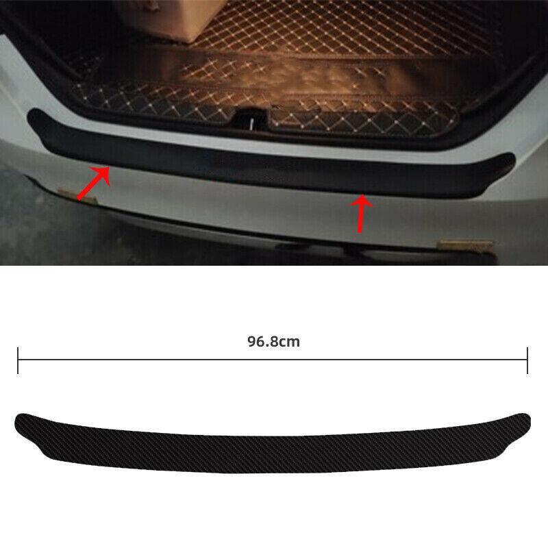 Leather and carbon fiber rear bumper base protective film for Toyota for Camry 2018 - 2024