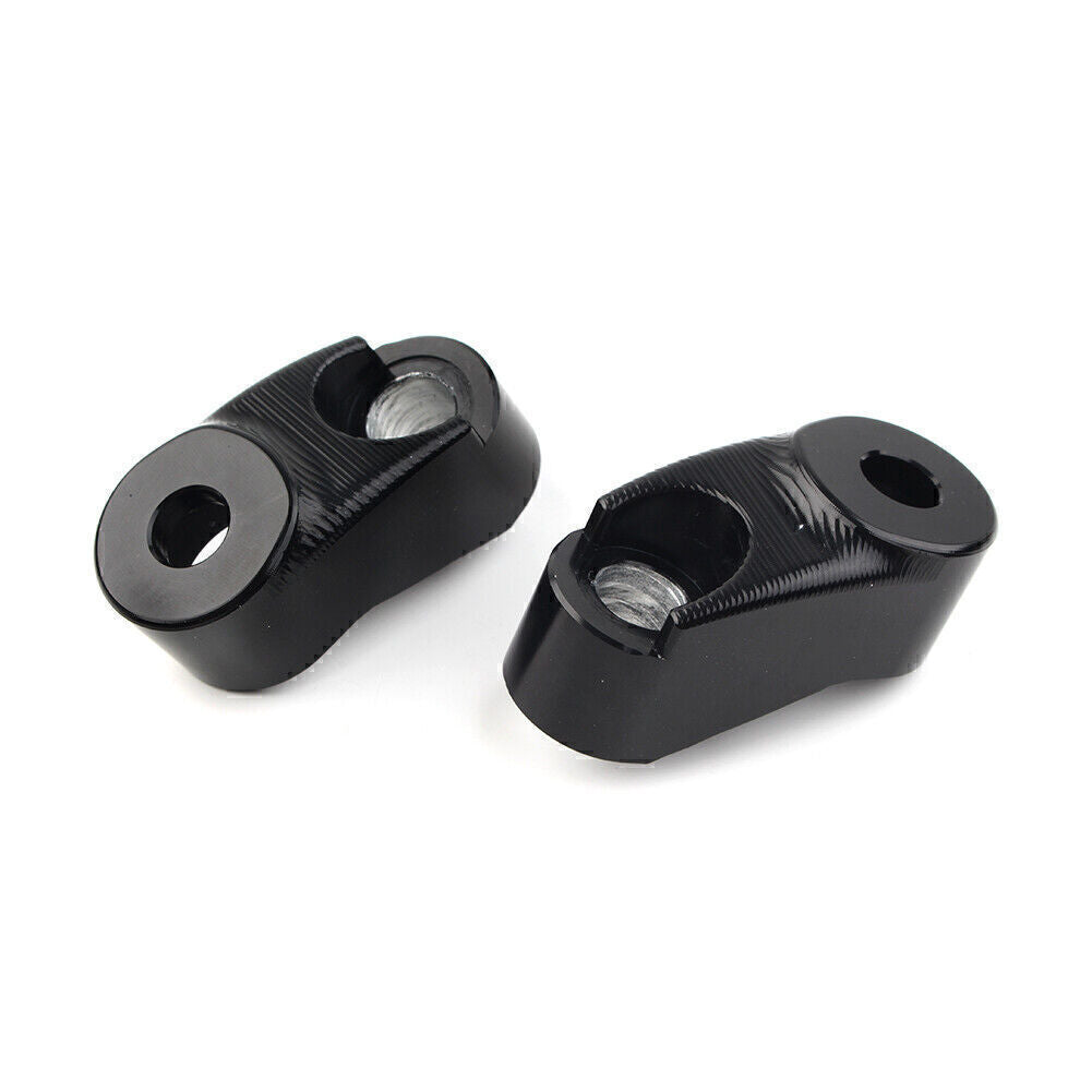 Black Short Front Turn Signal Mounts 39mm 49mm Forks for Harley Sportster FXR Q
