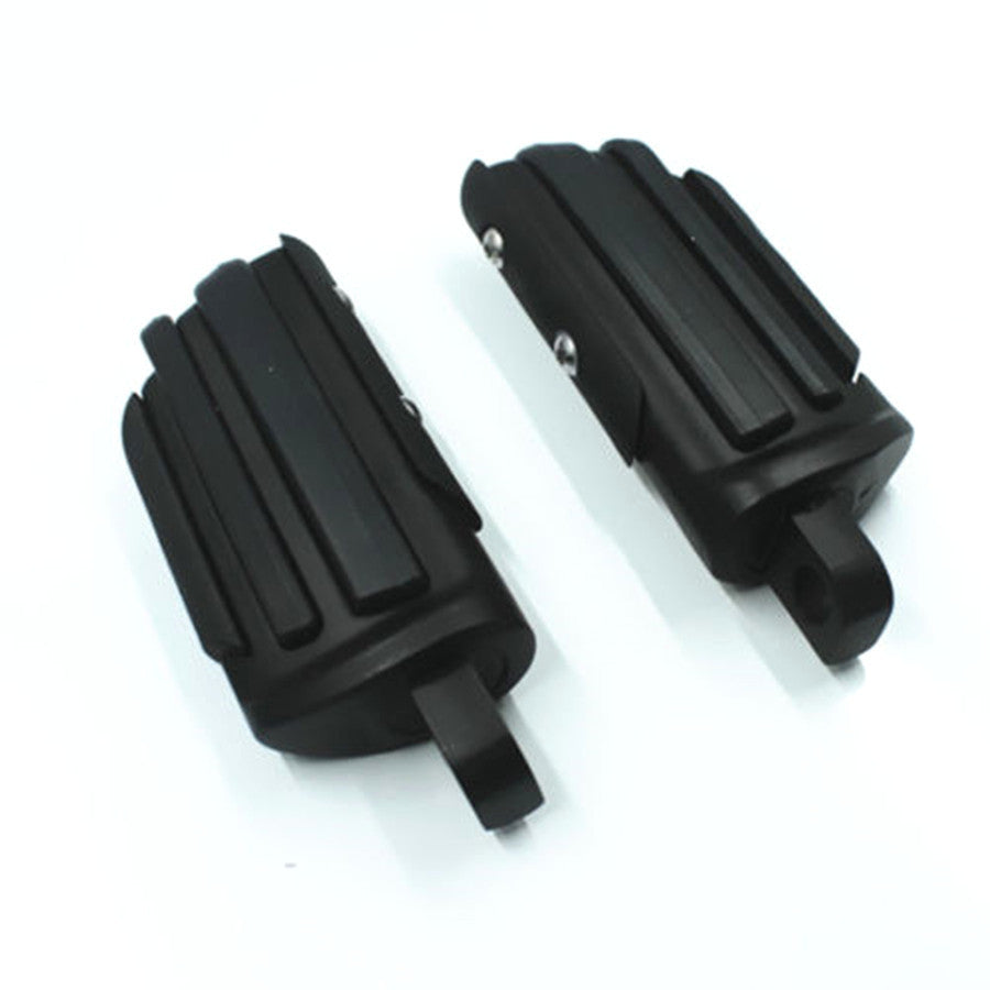 Black Footrests Front Rear Footpeg for Harley Sportster 1200 Softail Dyna Q