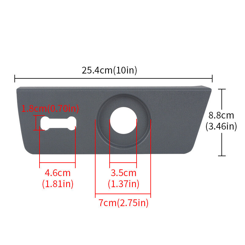 Left for Seat Switch Housing Trim Bezel Panel Gray For 2011-2014 for Ford F-150 XLT