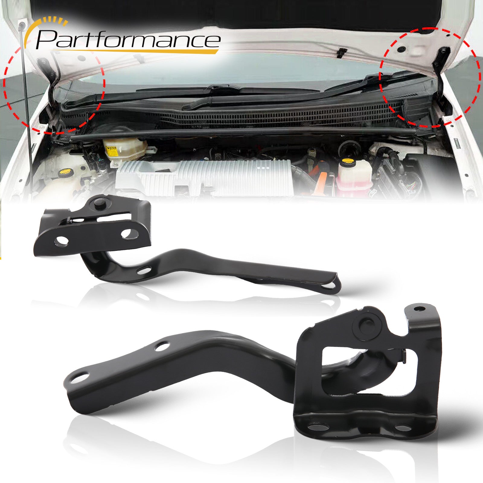 Suitable for 2010 - 2015 for Prius front hood hinge left and right double TO1236167 TO1236168- v