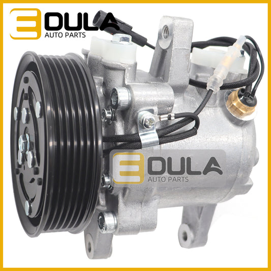 The SV07E AC compressor is suitable for Kubota M126, M135, and M6 tractors (model 447280-3050, 3P99900620).