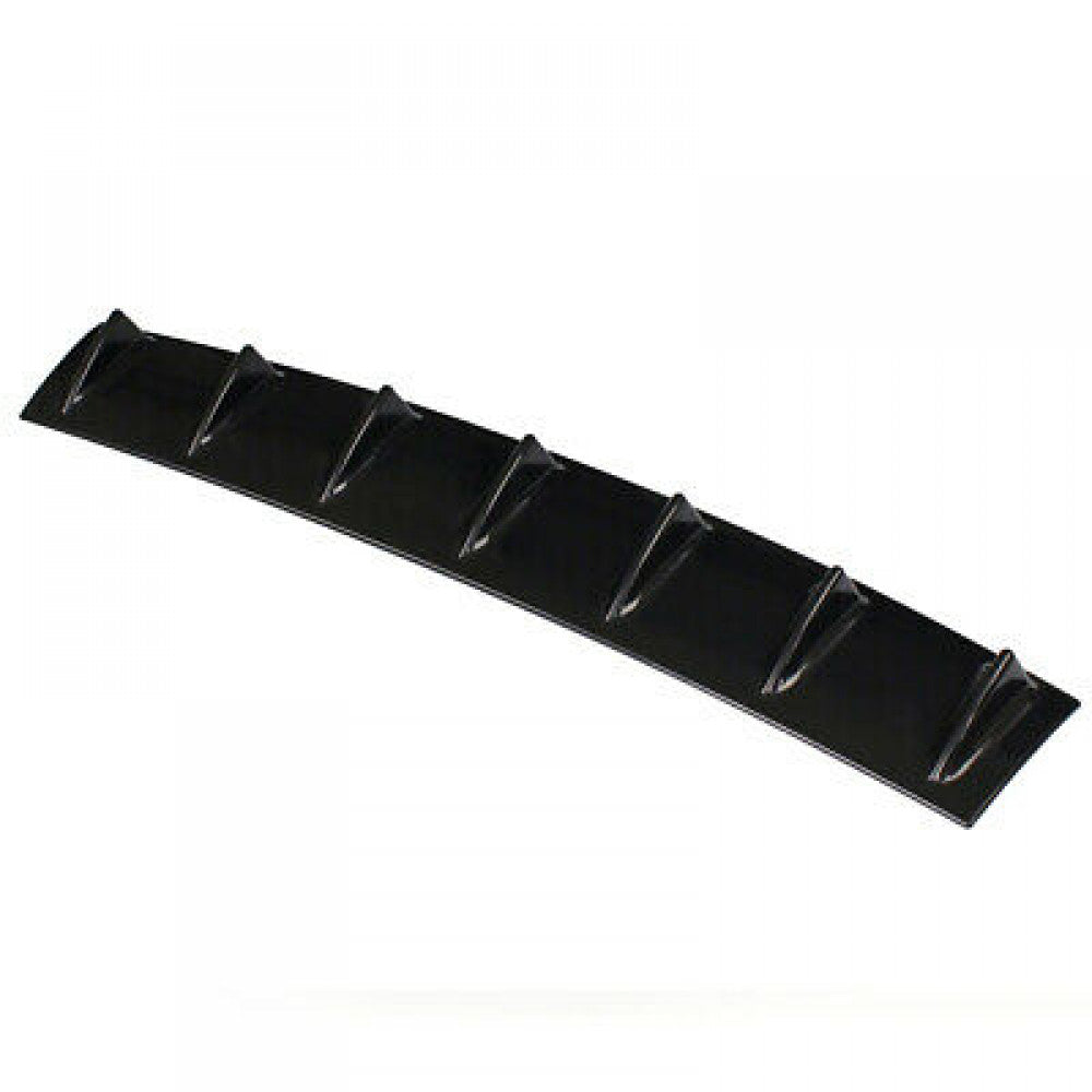 Shark Fin Universal Rear Bumper Lip Diffuser 7 Fin Gloss Black/Carbon Fiber 33 Q