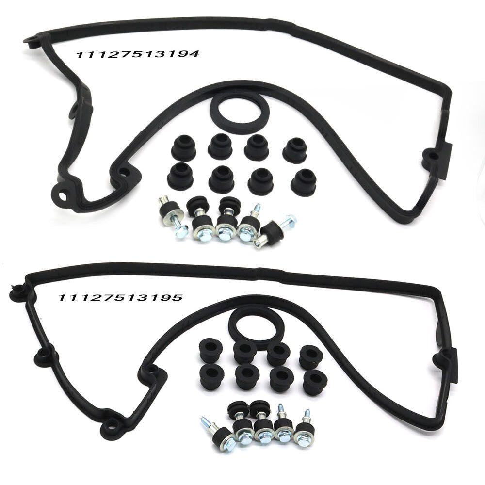 Valve cover gasket with bolt seal 11127513195, suitable for BMW 545i, 645Ci, 650i, 745i, X5