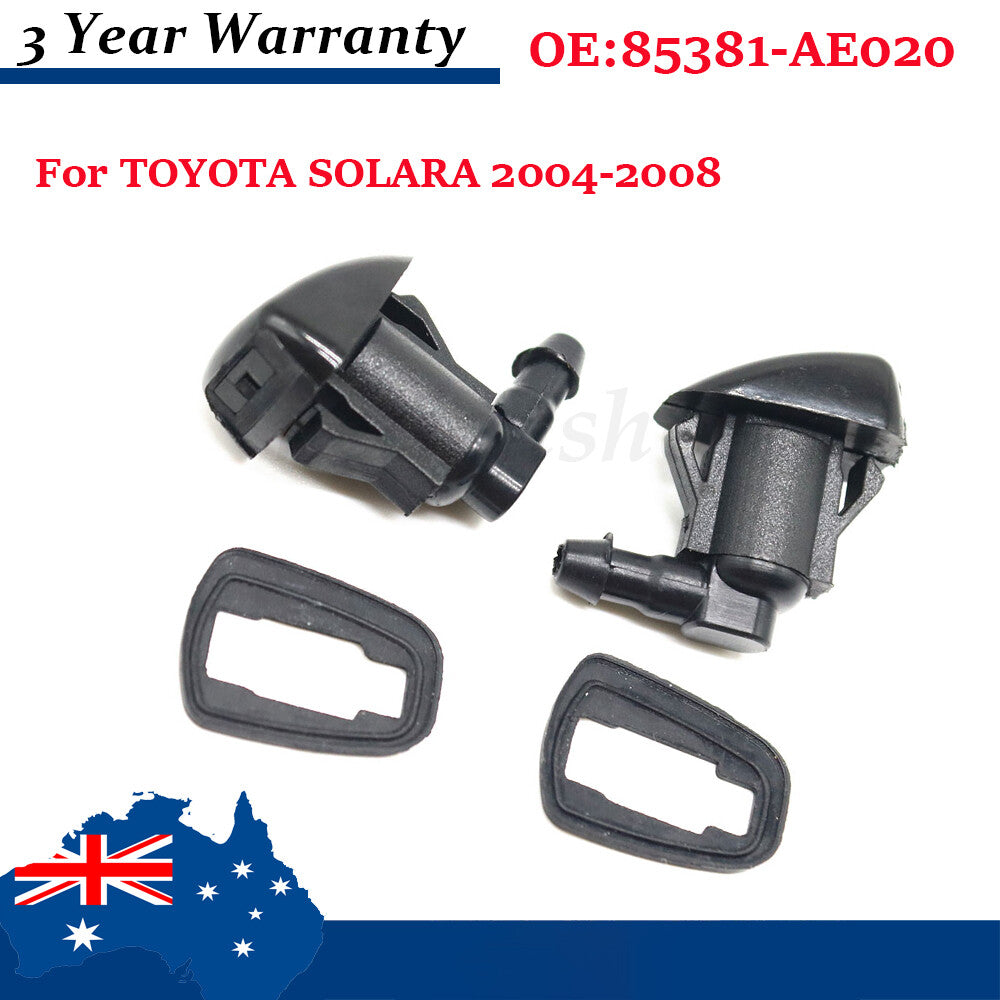 2PCS Fits for TOYOTA for SIENNA SOLARA NEW Windshield Wiper Spray Jet Washer Nozzle Q