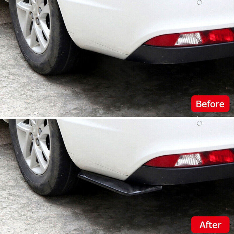 pair of carbon fiber style rear bumper lips, diffuser, splitter, and Kanard protective film. n