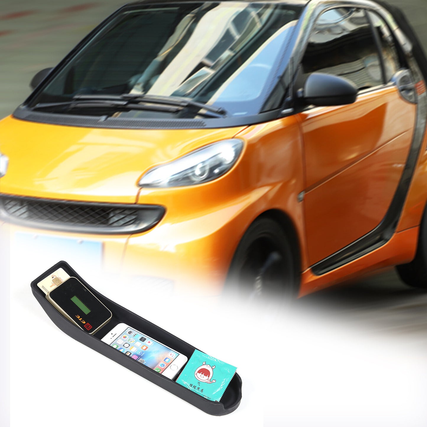 The center console handbrake storage box is suitable for smart models from 2009 to 2015. n