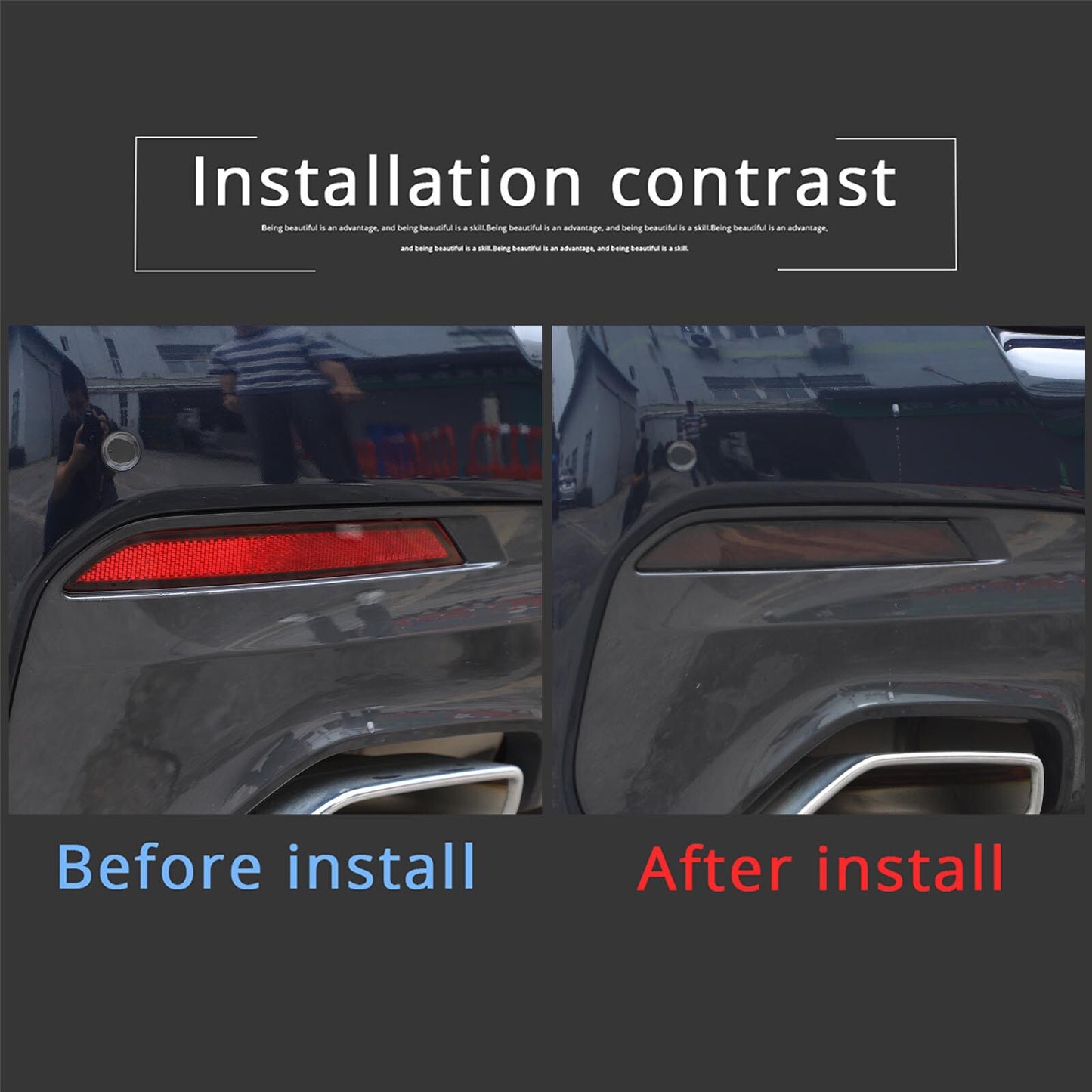 2-Piece Rear Fog Light Cover Trim for 5 G30 (2018-2022) n