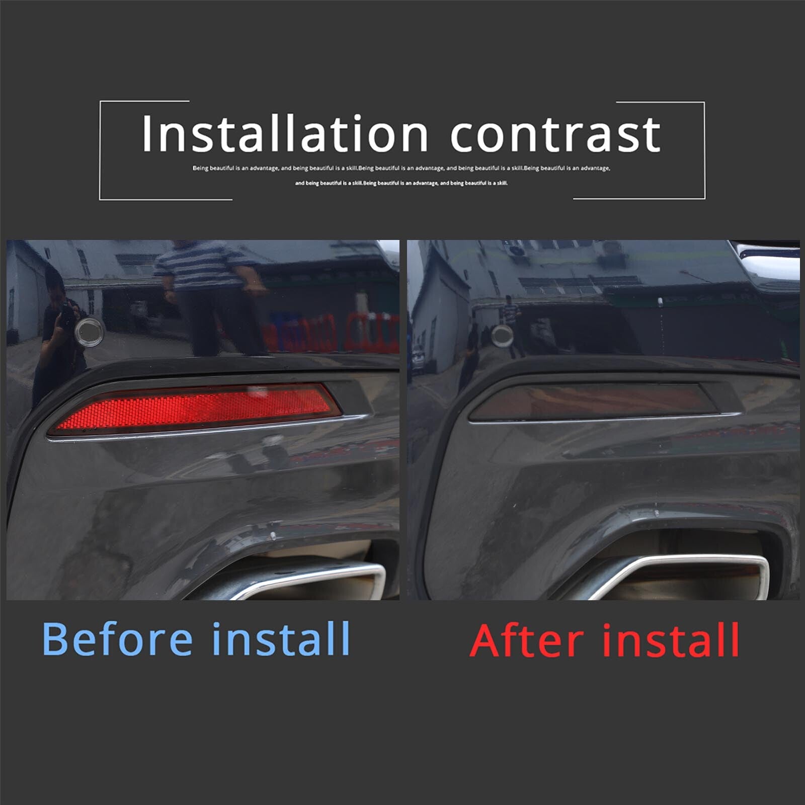 2-Piece Rear Fog Light Cover Trim for 5 G30 (2018-2022) n