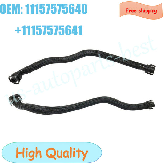 2Pcs Crankcase Breather Hose For 2011-2013 for BMW 550i 650i 750i X5 X6 11157575640