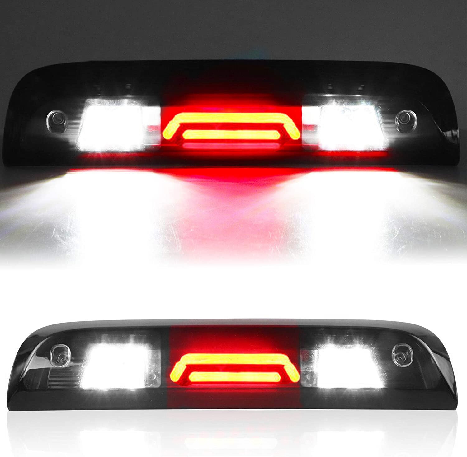Smoke red color is suitable for 2014-2019 for GMC for Sierra 1500 Cab LED third brake light/cargo light. n