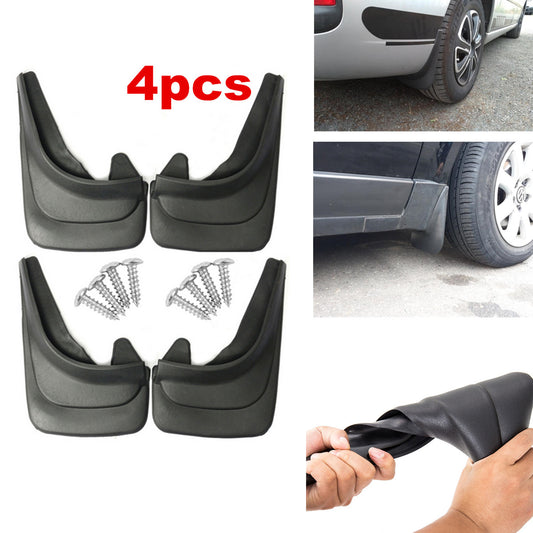 4x Black Mud Flaps Mud Guards Splash Flares Car Body Protector Kit Front & Rear Q
