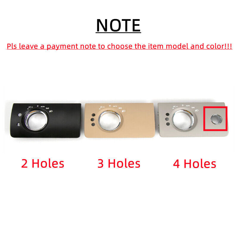 Replacement trim for car headlight switch button panel, suitable for ML, W164, GL, X164. (07-11-) n