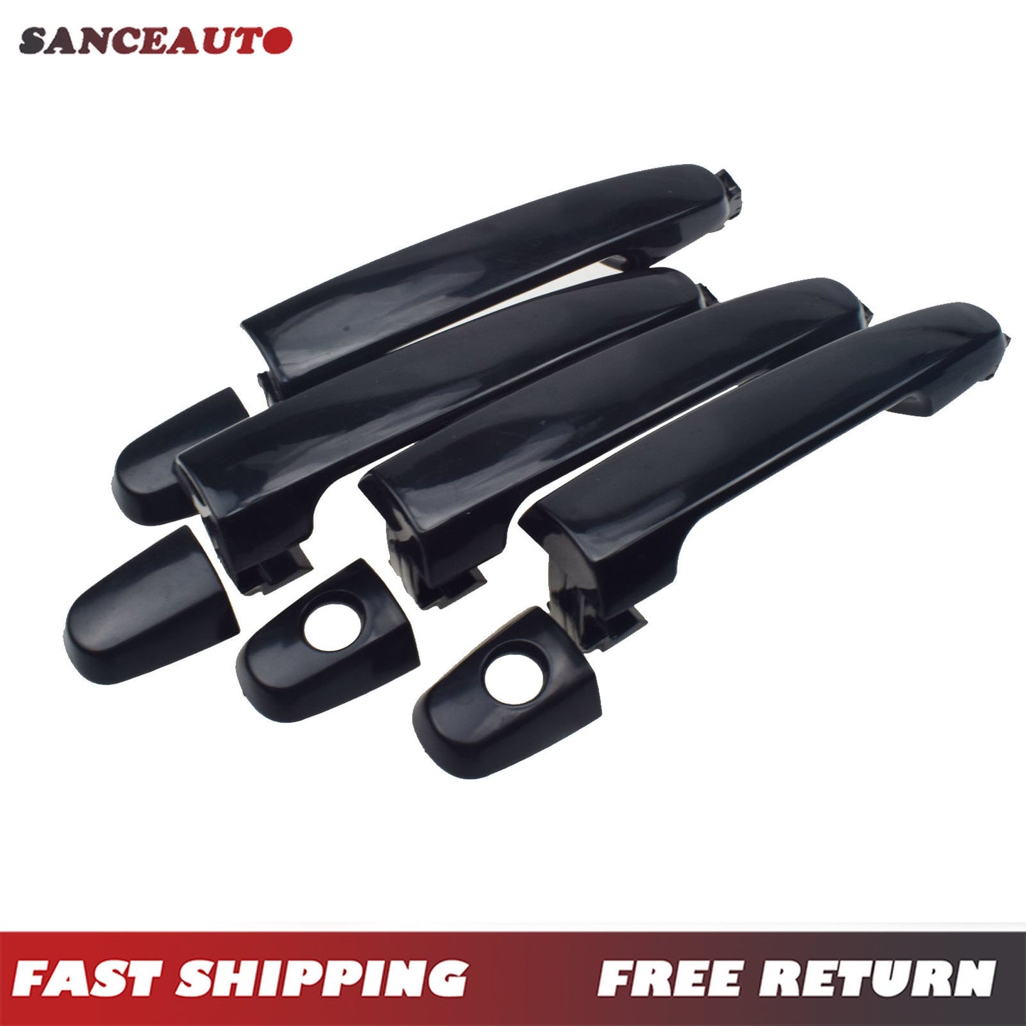 4-piece set of front, rear, left, and right exterior door handles suitable for Corolla (2003-08-) n