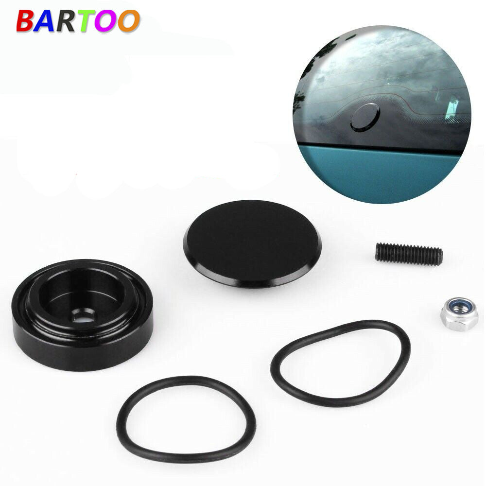 Universal Black Aluminum Car Rear Wiper Kit Off Plug Cap For Si Integra RSX Q