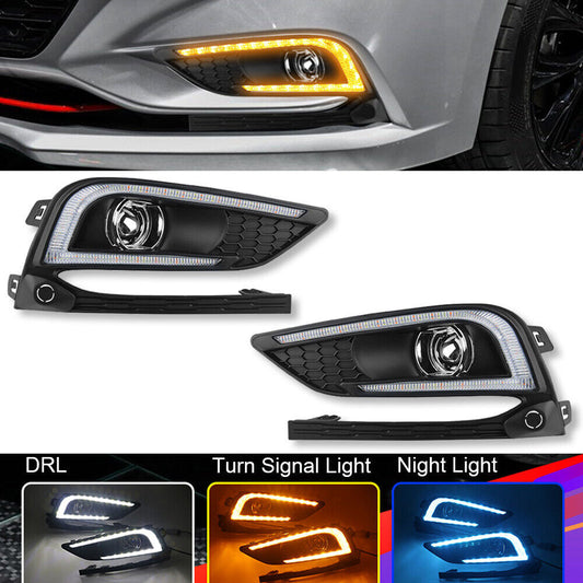 Daytime Running Light DRL Fog Lamps Turn Signal for Chevy for Cruze 2016-18 Assembly