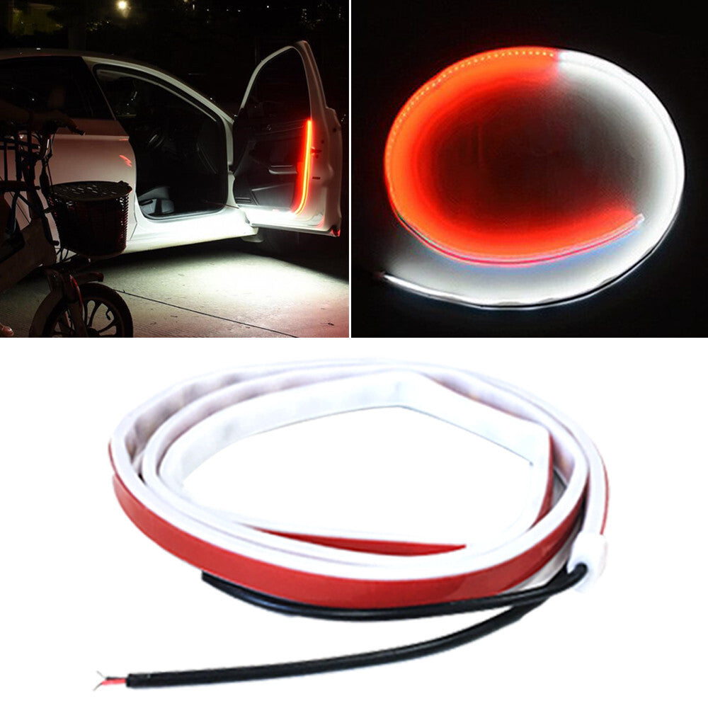 12V 120cm Car Door Warning Lamp LED Light Universal Stroboscopic Fexible Strips
