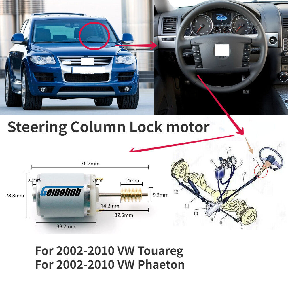 Steering Wheel Column Lock motor Repair For 2003-2010 for Porsche for Cayenne 955 957 US