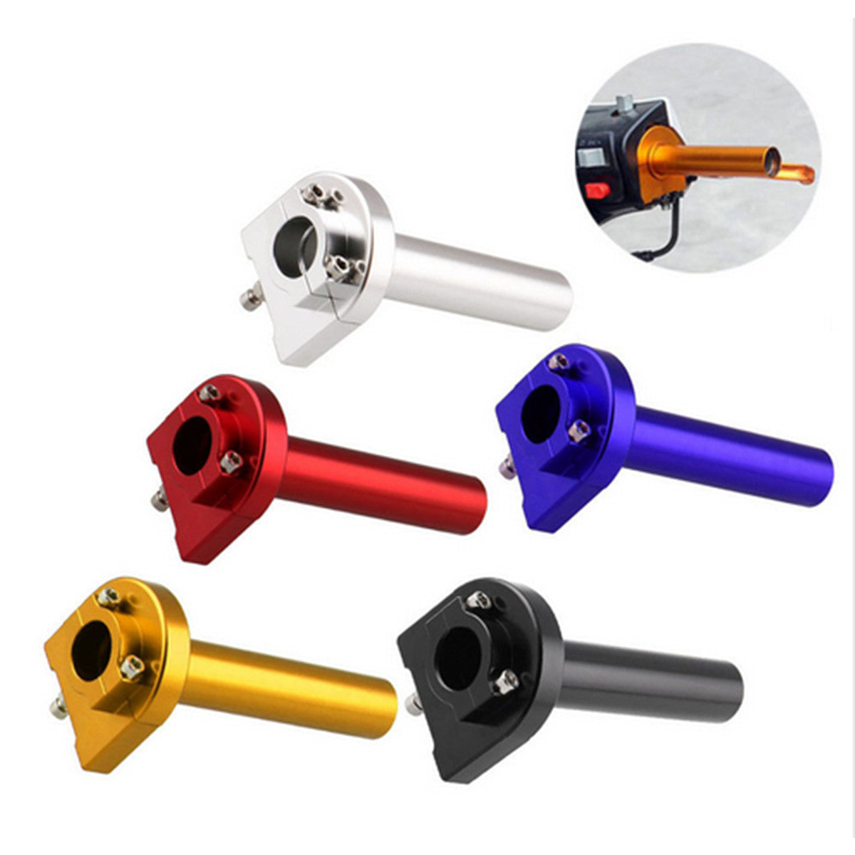 1PCS Motorcycle 7/8'' Twist Throttle Accelerator Handlebar Handle Grips Aluminum