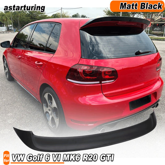 Matt Black Rear Roof Spoiler Wing Refit for Volkswagen for VW for Golf 6 MK6 VI R20/GTI