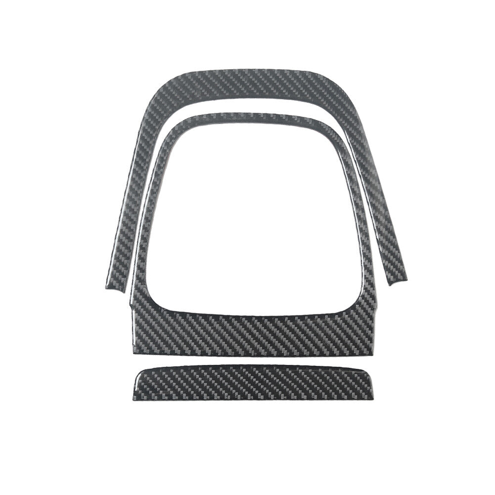 Carbon Fiber Center Cup Holder Panel Cover Trim for Chrysler 200 2011-2014 v