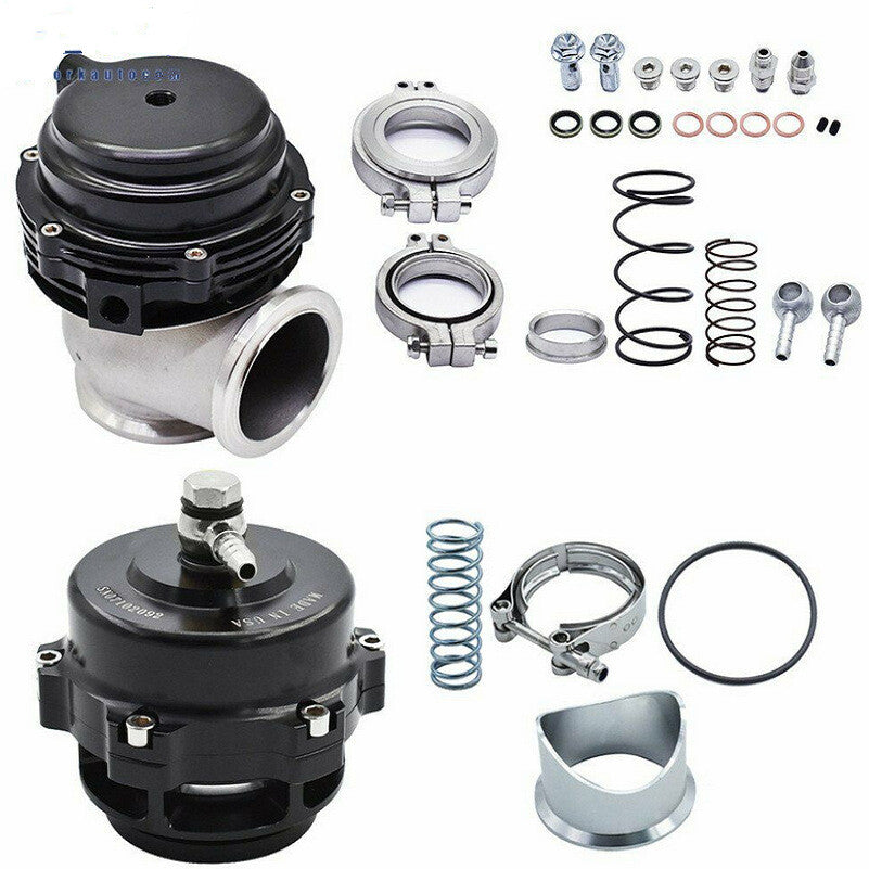 44mm MVR external wastegate V-flange + 50mm Turbocharger V-Band Blow Off Valve