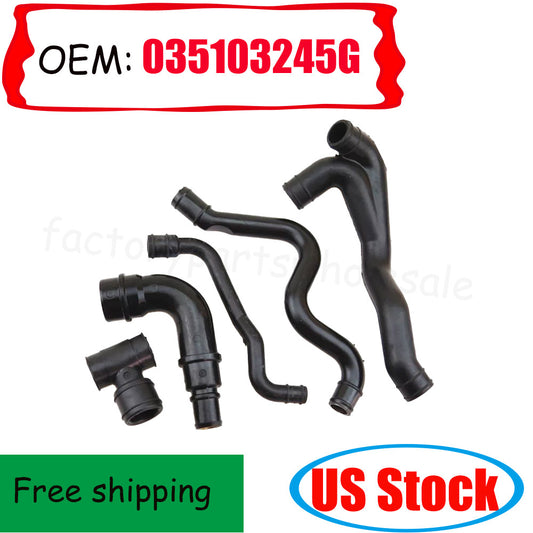 6pc Engine Crankcase Breather Hose Kit for VW for Jetta for Golf MK4 1.8T 06A 103 213 F n