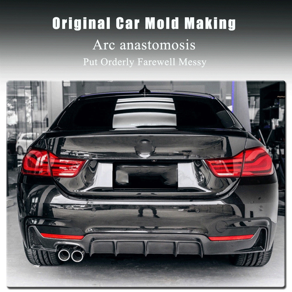 REAL Carbon Rear Diffuser Lip for BMW 4Series F32 F33 F36 M Sport Bumper 2014-20