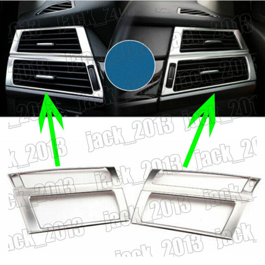 for BMW X5 E70 07-13 X6 e71 08-14 2PC Steel Front Side Air Vent Frame Cover Trim