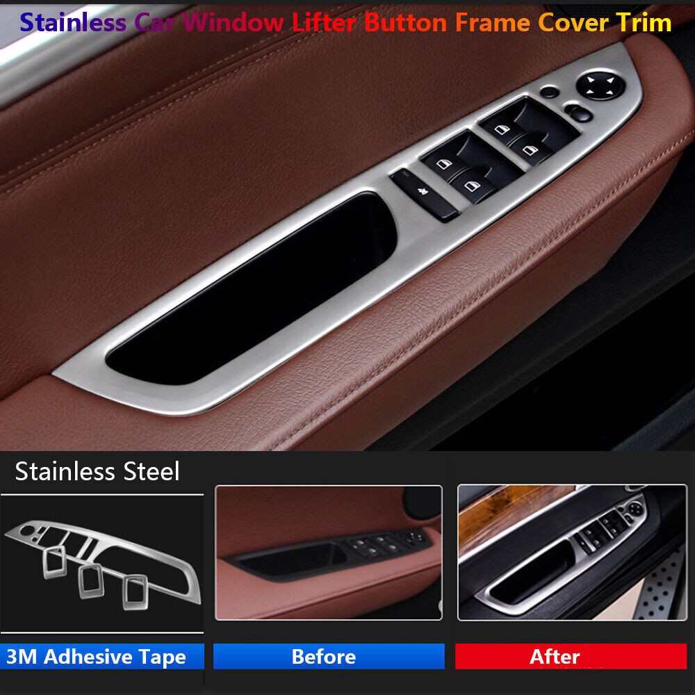 Set of 4 GM Car Door Lock Knob Pull Pin Car SUV Truck Interior Aluminum- v