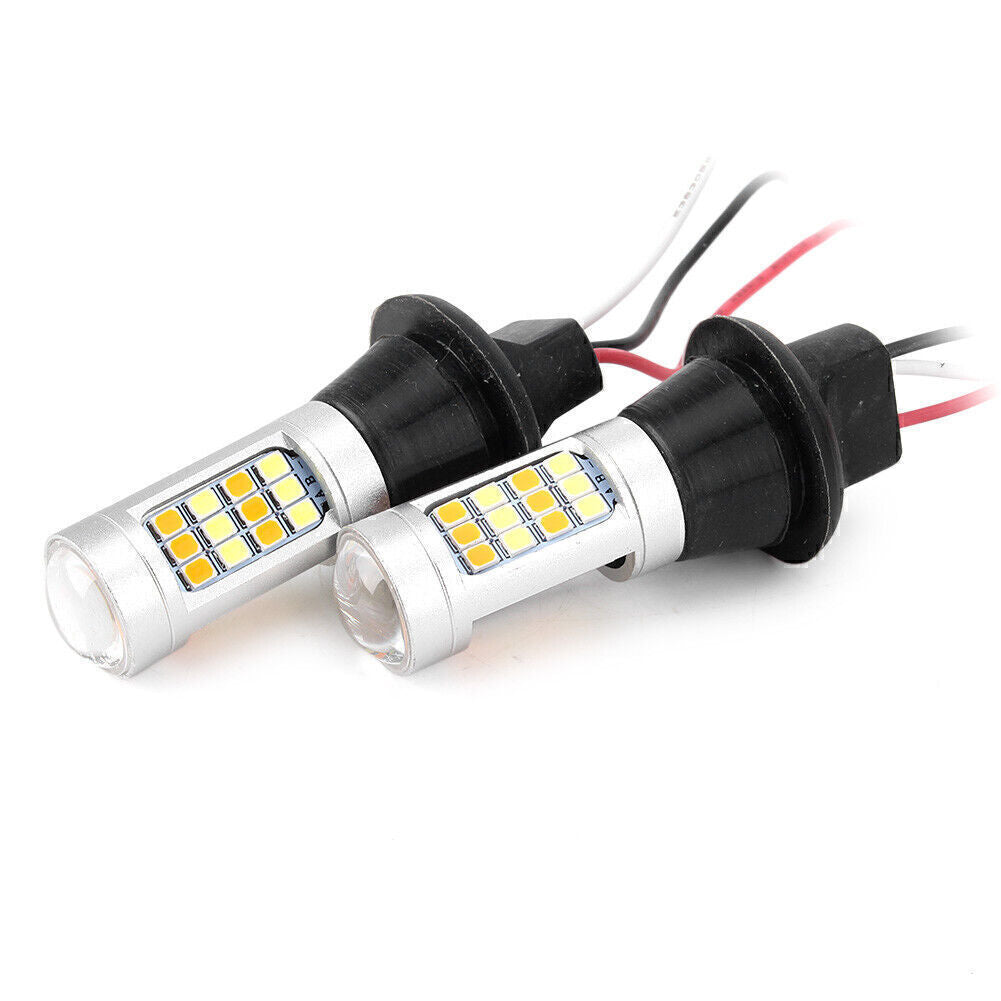 T20 7440 42- 2835 50W Dual-Color Switchback DRL Turn Signal Light Kit
