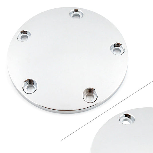 5 Hole Domed Point Timing Ignition Timer Cover Chrome for Harley Softail Touring Q