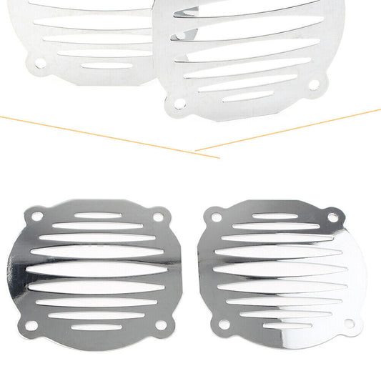 Chrome Motorcycle Speaker Grill Cover fit for Harley Electra Glide FLHT 2000-2013 Q