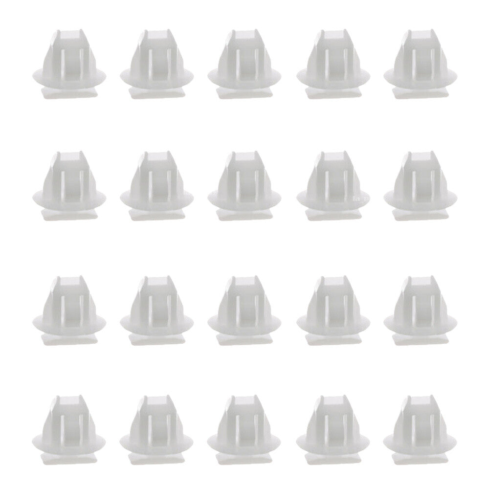 10 Pcs Automotive Wheel Opening Moulding Clips Fit for Nissan 76882-JG00A White