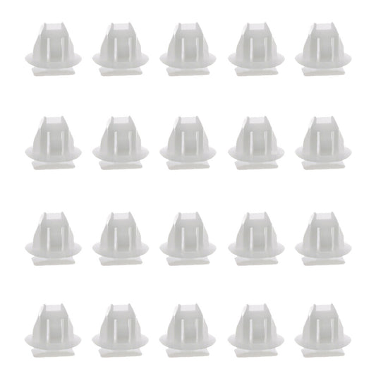 10 Pcs Automotive Wheel Opening Moulding Clips Fit for Nissan 76882-JG00A White